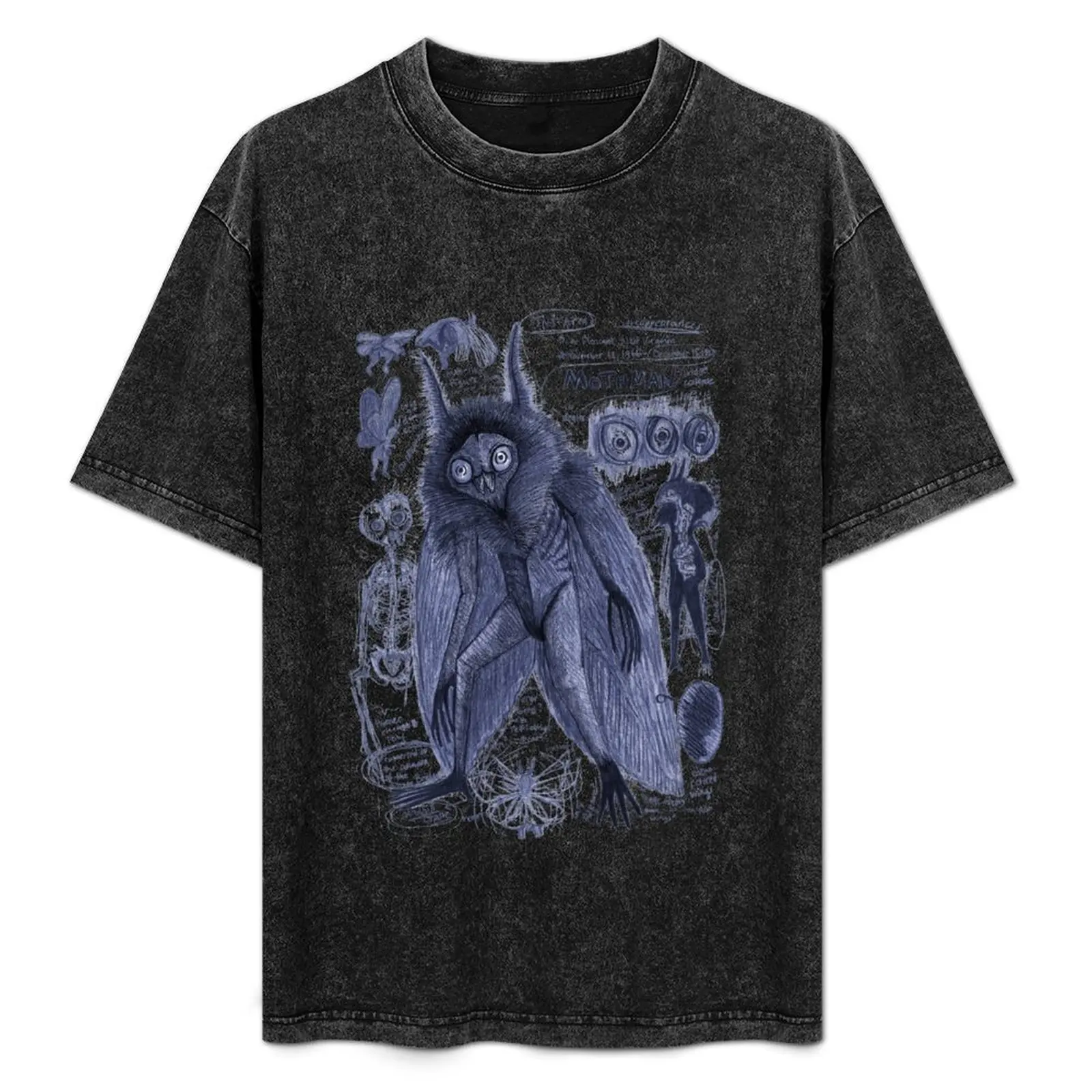 

Mothman Anatomy Artwork by EgertronPuck T-Shirt luxury t-shirt oversized graphic tee plain fitted t shirts for men