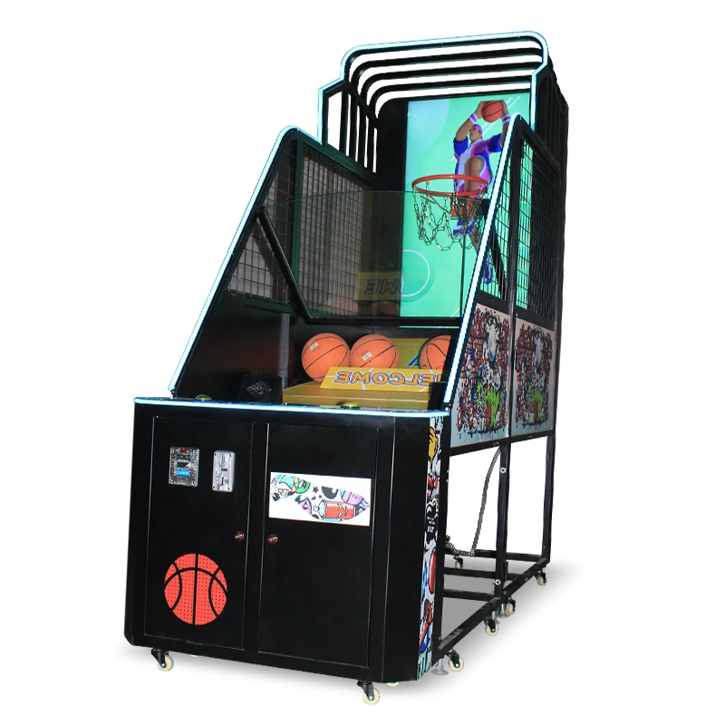 Video city Arcade game shooting machine Foldable coin-operated luxury basketball shooting machine