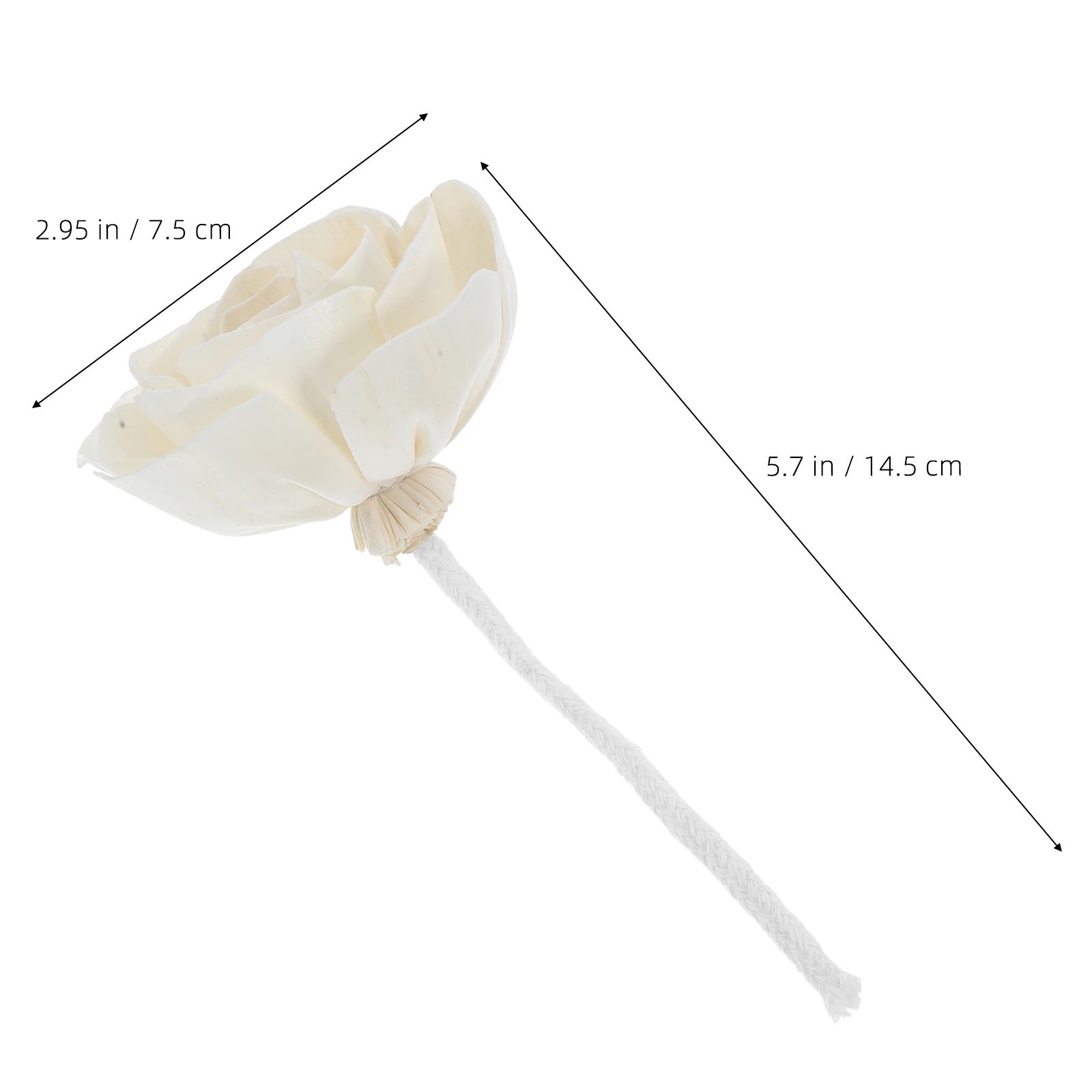 Flower Flameless Aroma Diffuser Flower Head With Cotton Rope Realistic Artificial Floral Diffuser Replacement Adds Pleasant