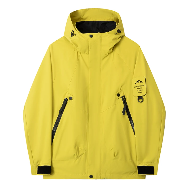 ARC Spring and Autumn Hardshell Jacket for Men Sports Ski Camping Casual Fashion Outdoor Mountaineering Tour Windstorm Jacket