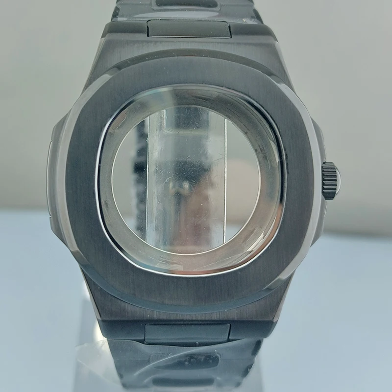 43mm10bar waterproof fit NH series 35 movement square Watch 316L stainless steel sapphire glass luxury watch case