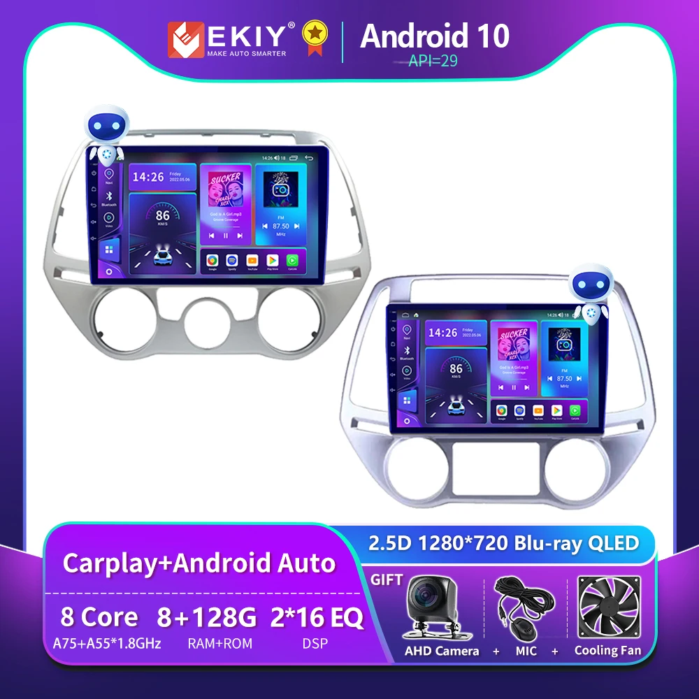 

EKIY T900 Android 10 Car Radio For Hyundai I20 2010 2012 2013 2014 Autoradio Blu-ray Multimedia Player Navigation GPS No 2Din HU