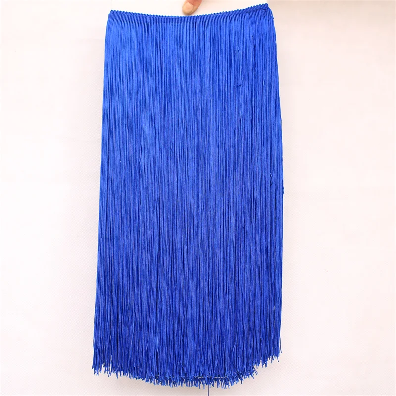 10 Meters 50CM Long Lace Fringe Trim Tassel White Fringe Trimming for Diy Latin Dress Stage Clothes Accessories Lace Ribbon