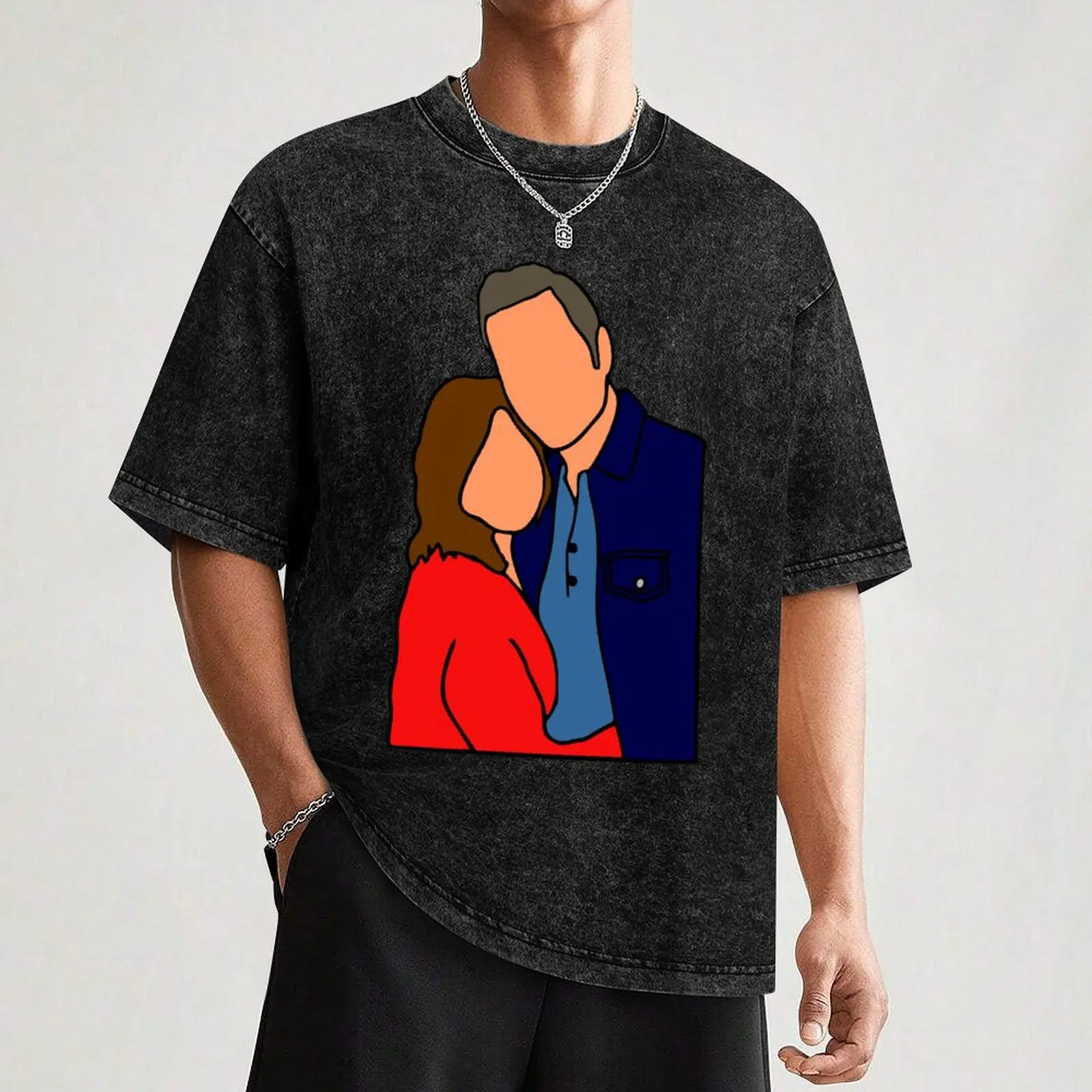 ماريسكا هارجيتاي وبيتر هيرمان كارتون آرت (بيتسكا) تي شيرت أنيمي التي شيرت أنيمي تي شيرت كبير الحجم