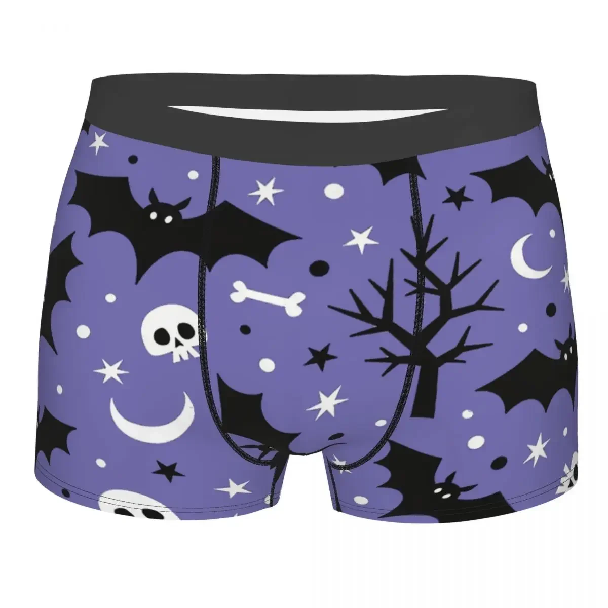 Halloween Skeleton Skull Bone Underpants Cotton Panties Man Underwear Ventilate Shorts Boxer Briefs