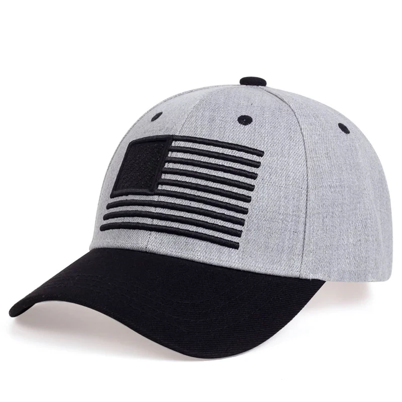 Unisex-Baseballmützen mit amerikanischer Flagge, Stickerei, für Frühling und Herbst, verstellbare Freizeithüte für den Außenbereich, Hip-Hop-Hut, Sonnenschutzhut – Detail 5