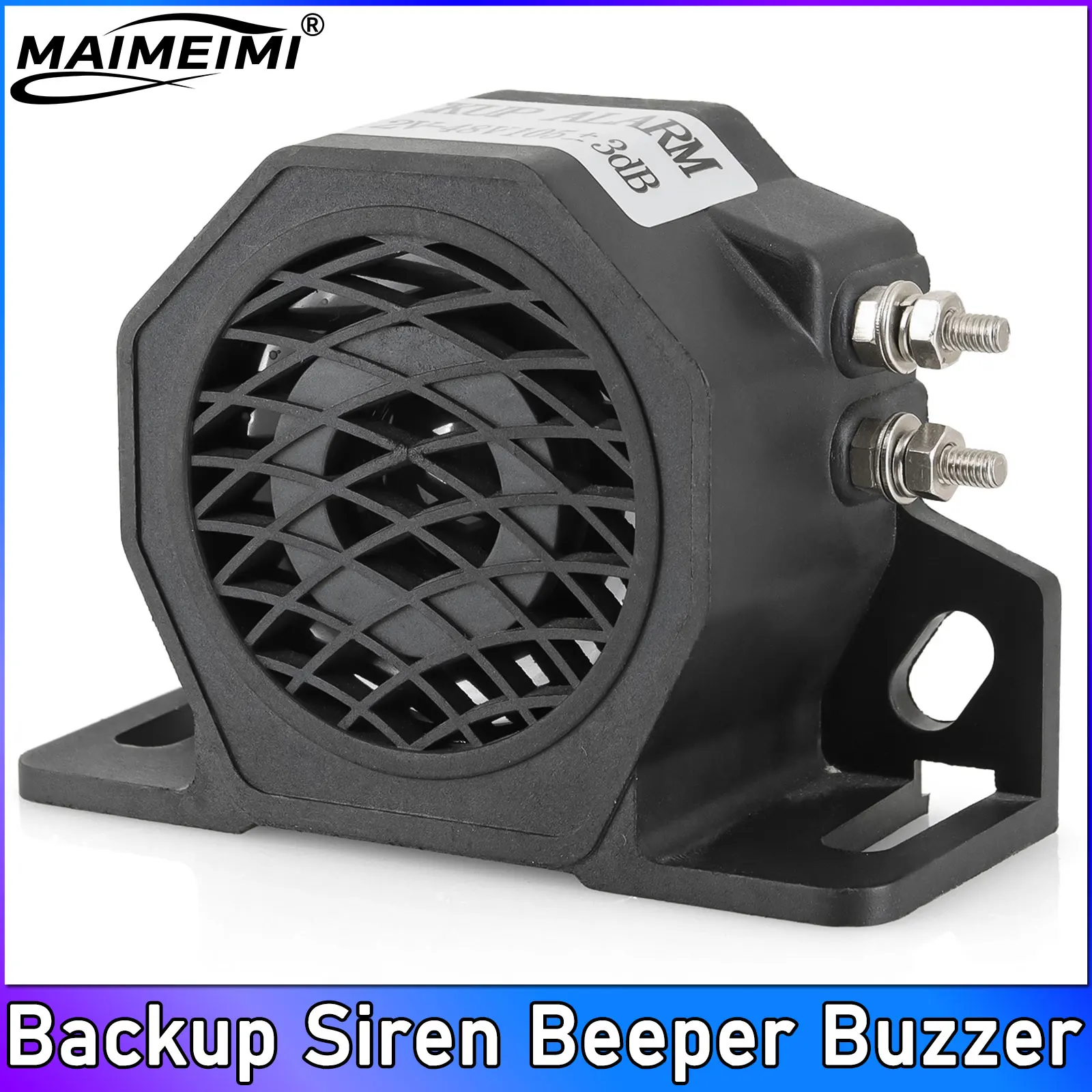 

Vehicle Beeper Horn 12V 24V 107dB Backup Siren Beeper Buzzer Sound Warning Alarm for Vehicle Reversing Reminder