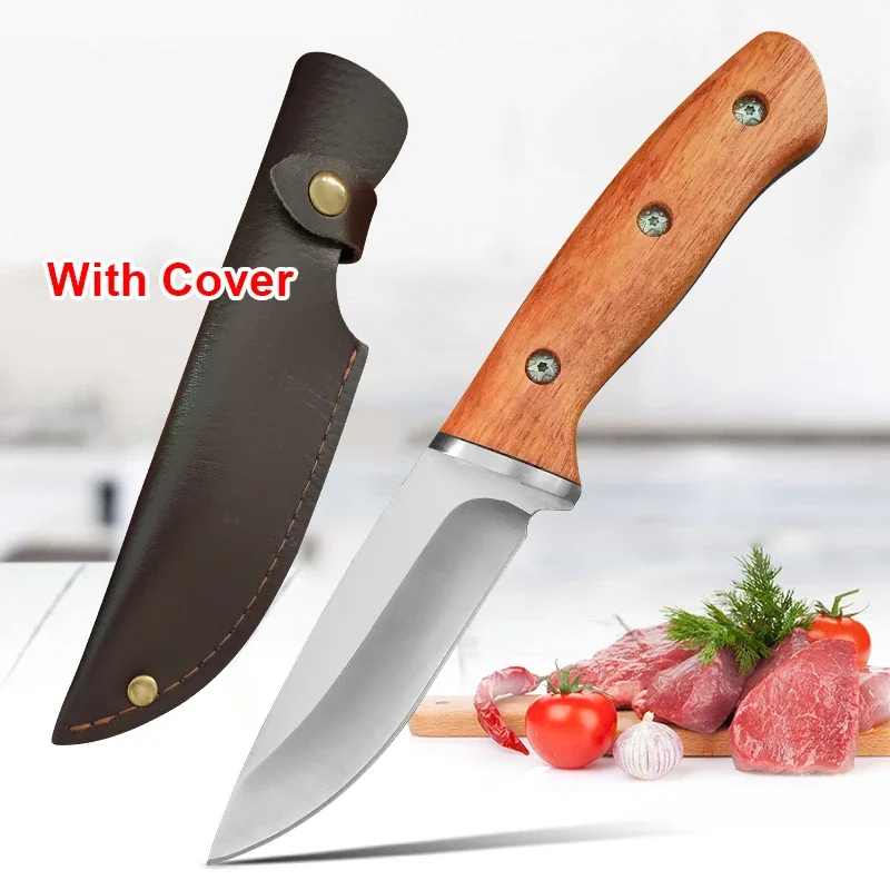 Utility Cooking BBQ Knife Slicing Boning Fishing Knife Hand Forged Kitchen Knife Butcher Cleaver Meat Chop Vegetables Chef Tools