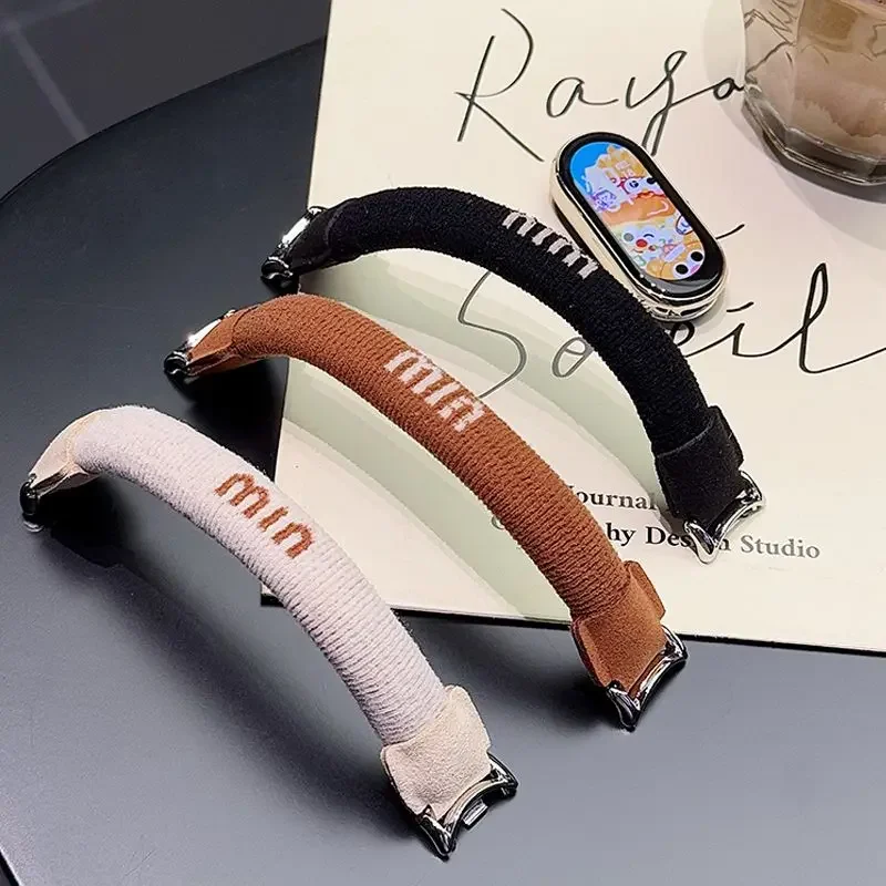 

Эластичная повязка на голову с милым мультяшным мин. Подходит для нового браслета Xiaomi 9/8, версия NFC, универсальный ремешок ручной работы