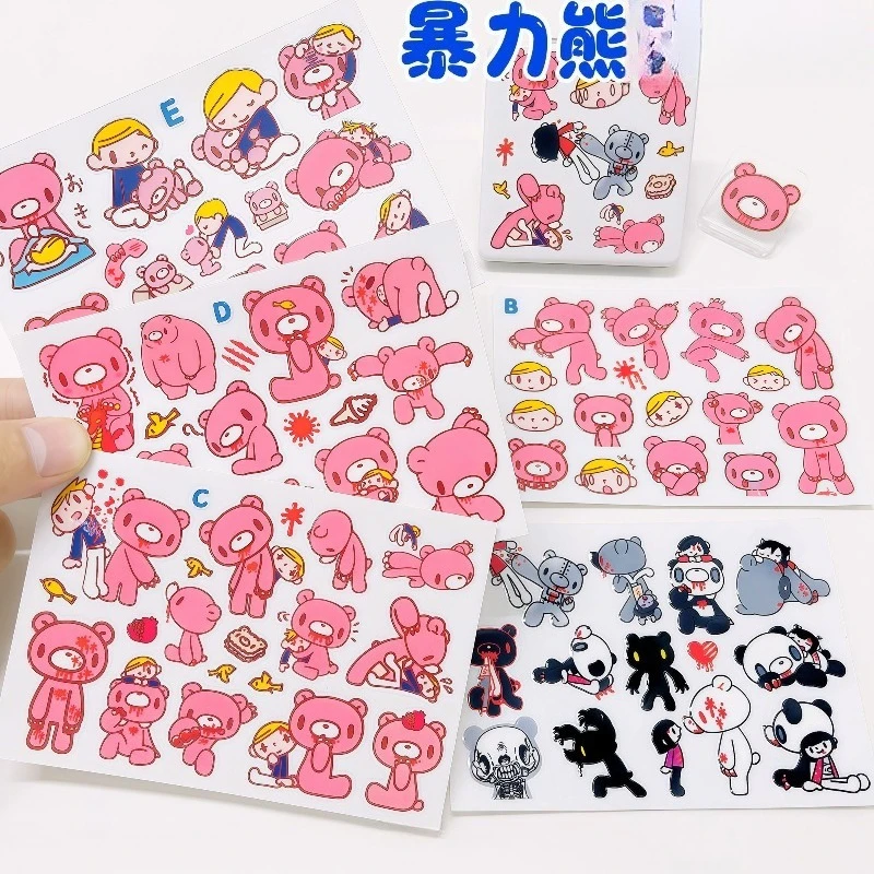 New Gloomy Bear Transfer Paste High Color Value Cartoon Cute Model Phone Case DIY Waterproof Scratch Resistant Decorative Paste view 5