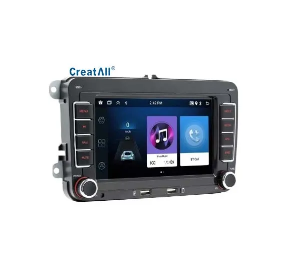 Creatall 7-Inch Android GPS Car Navigation HD Large Screen for Bluetooth CarPlay Reversing  Compatible for   USB
