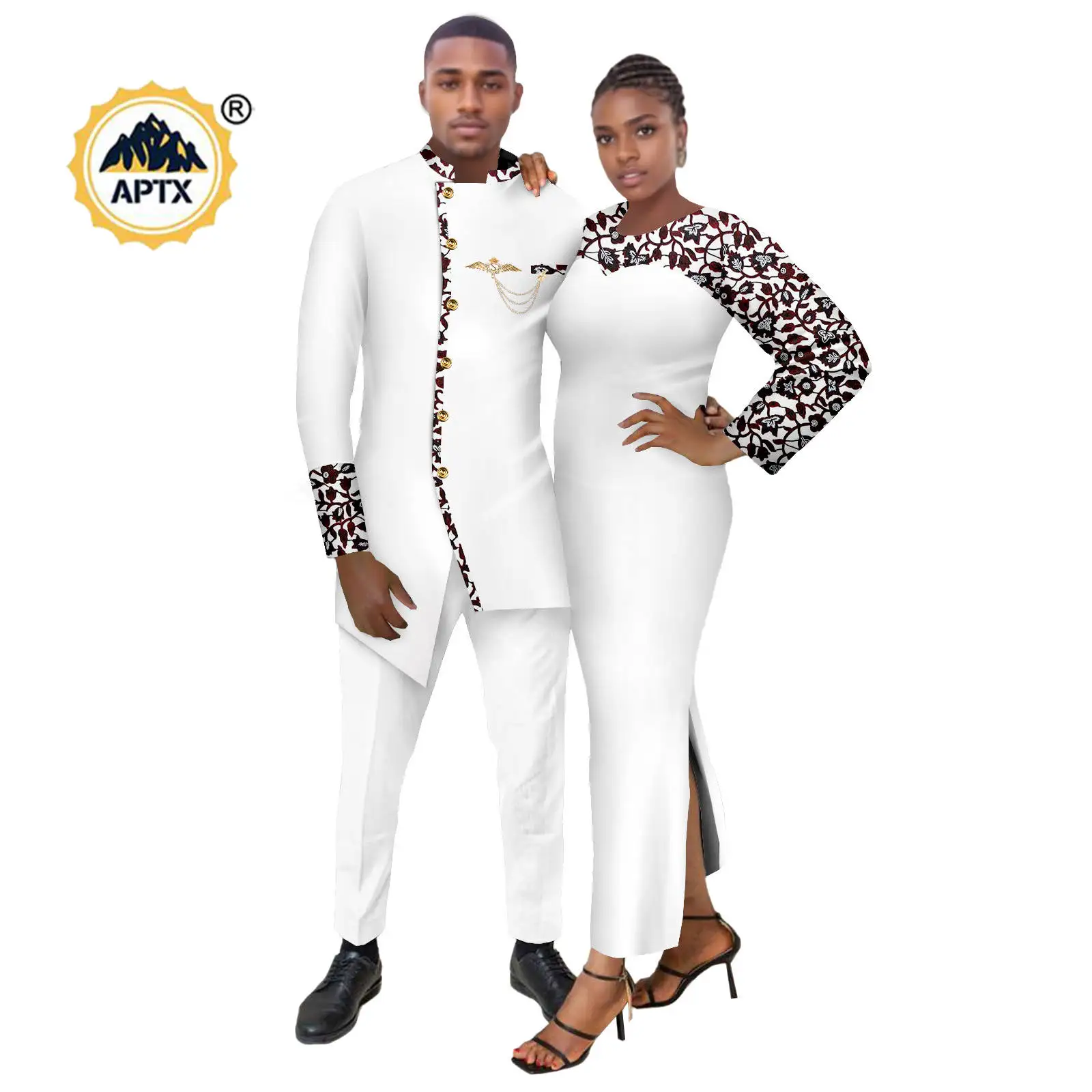 dashiki formal dress African Dresses for Women & Men Couples Outfits victorian gown
