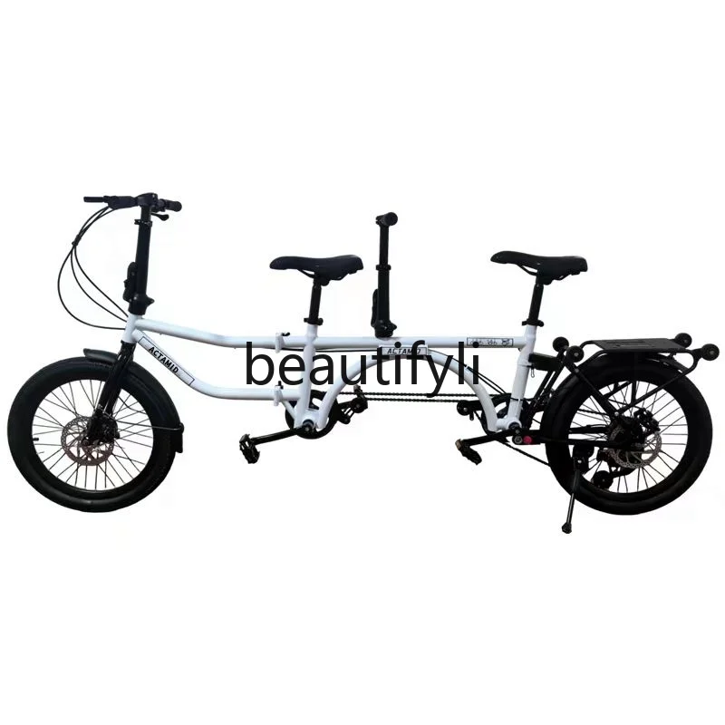 

Легкий, скидка 60%, двойной велосипед, семейный экскурсионный велосипед на трех человек, можно разместить в багажнике.