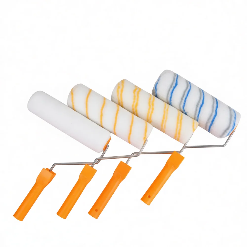 Professional Synthetic Fiber Paint Roller Brush Long Nap For Smooth Wall Ceiling Coating Projects Home Improvement Tool