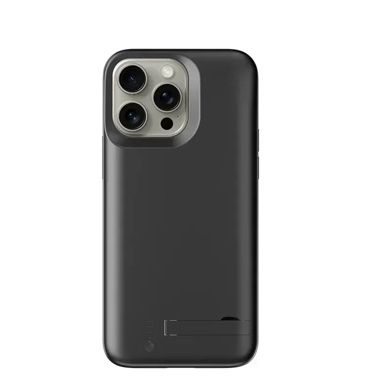 10000mAh Battery Case For iPhone 15 Pro Max Power Bank Charger Cover for iPhone 15 Plus Battery Charger Case Stand Back Cover
