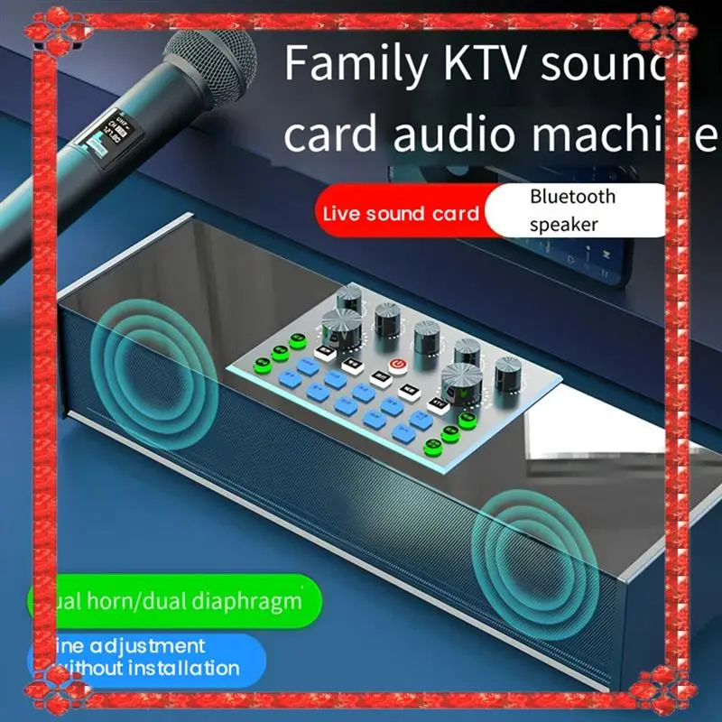 Consegna in 24 ore SY168 Scheda audio Altoparlante per trasmissione in diretta Macchina per karaoke Bluetooth portatile multifunzionale all-in-one per cantare