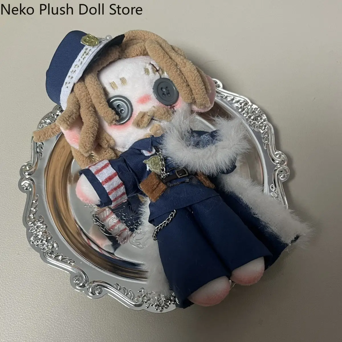 Identity V, Primer Mate, Inspector Lestrade, Cosplay de Anime, Halloween, Manualidades, Maumet, Moppet, Peluche, Muñeco, Regalo Original de Navidad