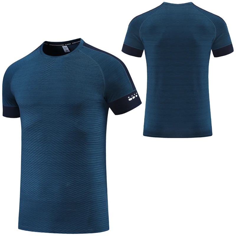 Sports T Men Prints Summer Quick Dry Fitness Workout Tops Running Jogging FashionTee O Neck Breathable Man Training Shirt