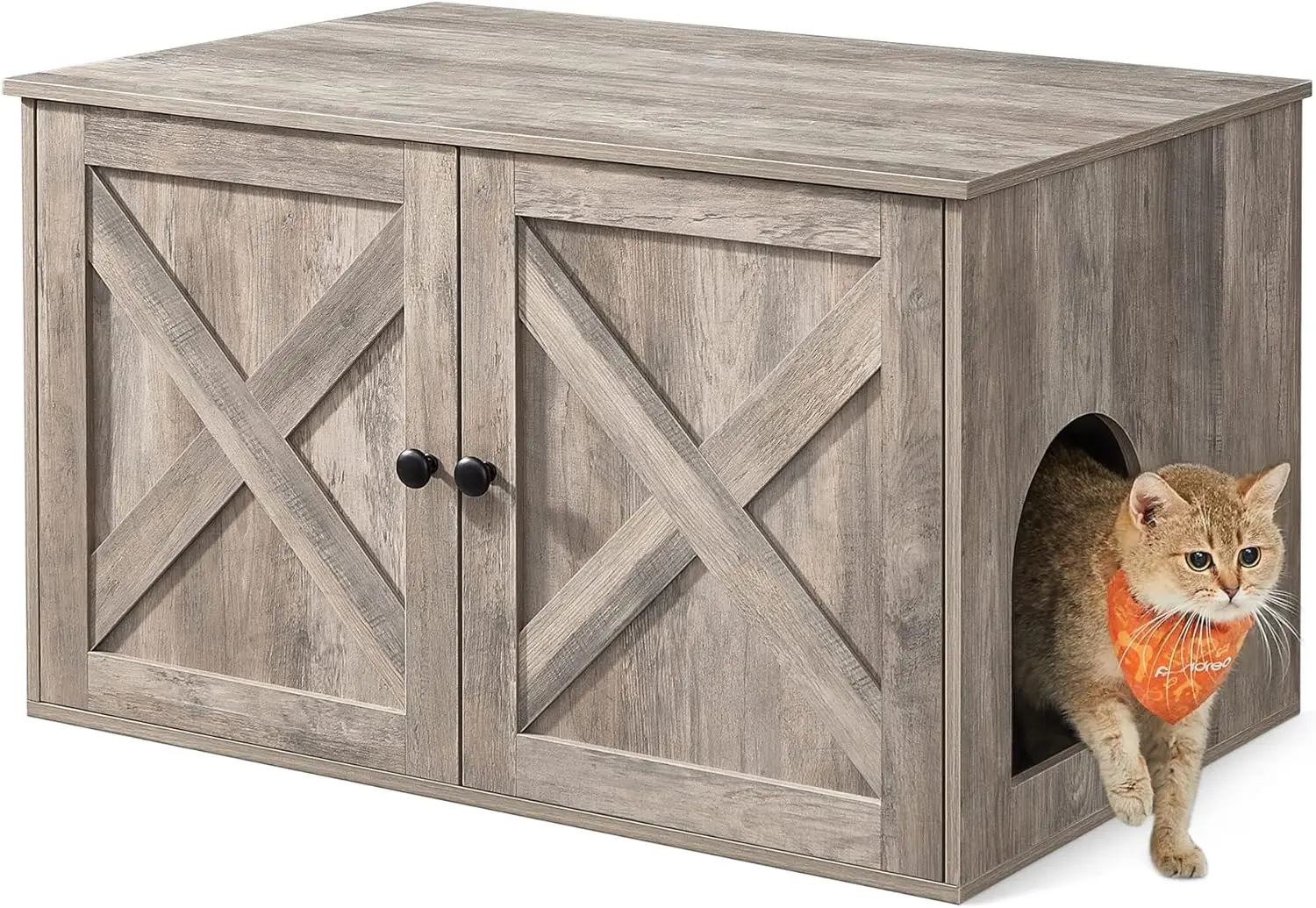 

Cat garbage bin shell, hidden garbage bin furniture, with removable partition, indoor cat house, end table