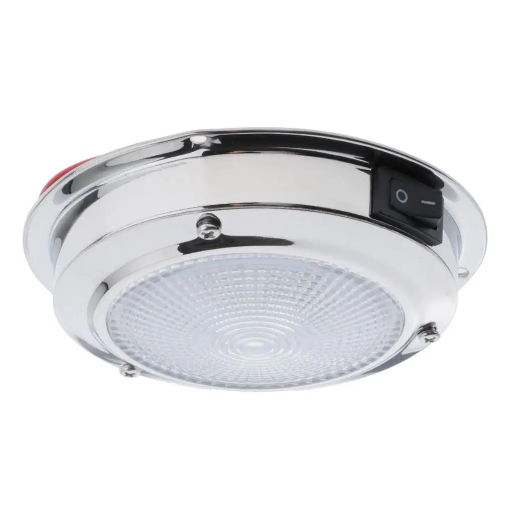 

12V 2W Dome Light Marine RV Trailer Interior White Ceiling Lamp