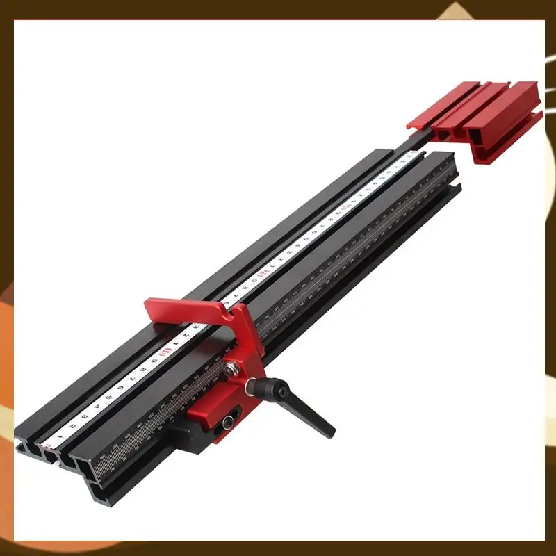 

Hot 75 Type Telescoping Aluminum Profile Router Fence T-Track Table Saw Fence Woodworking T-Slot Miter Track Fence Durable B