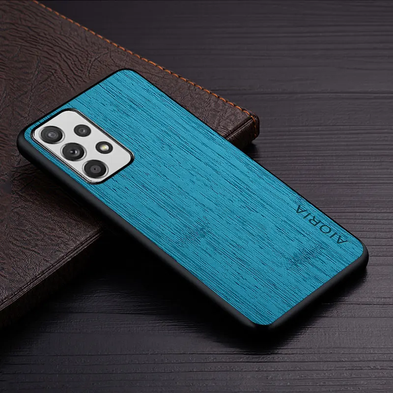 Case for Samsung Galaxy A52s A52 A51 A50S A50 A30S A30 A5 4G 5G bamboo wood pattern Leather cover for Samsung Galaxy A52s case
