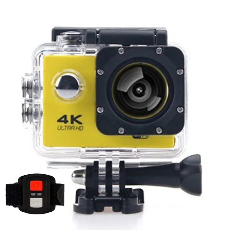 4K Ultra HD Professional Action Camera Wifi  Motorcycle Bike Helmet Waterproof 2.0-inch Screen Remote Control Video Recorder