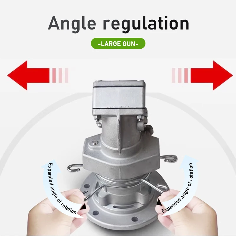 عالية المدى 50-80 متر بنادق الرش الري الرش رئيس الرش الذاتي الدورية 360 ° رأس رش دوار بمسدس رش متأرجح