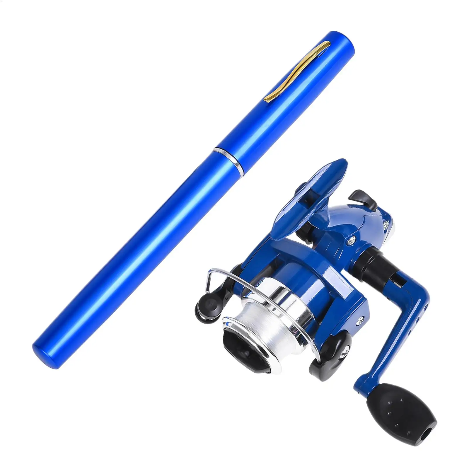 

Карманная удочка и катушка, комбинированная телескопическая удочка нахлыстом с катушкой, 39-дюймовая удочка, нескользящий комплект снаряжения для док-станции, пруда, моря