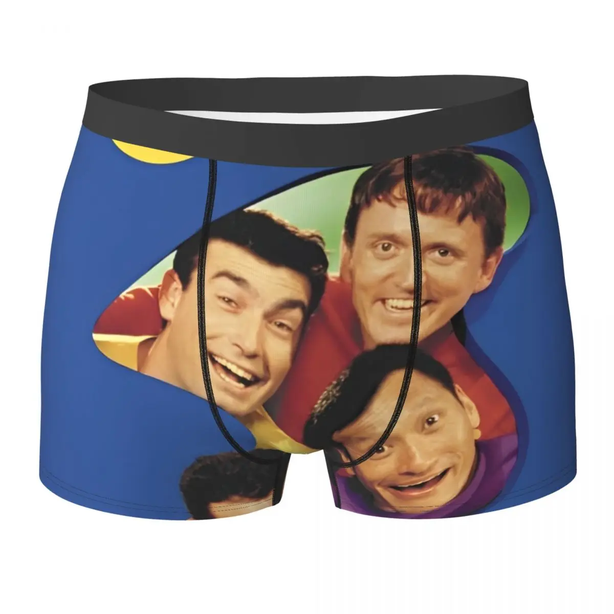 

Нижнее белье Wiggles, австралийская детская музыкальная группа, мужские шорты, эластичные шорты-боксеры, сублимационные трусы большого размера