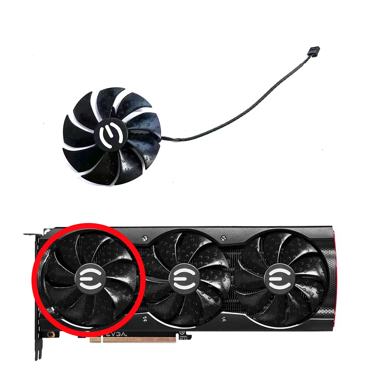 Brand new original 87MM PLA09215S12H Voor Evga Rtx 3070 3080 3090 Xc3 Black Gaming Rtx 3080 Ti Xc3 Gaming Cooling Graphics Fan