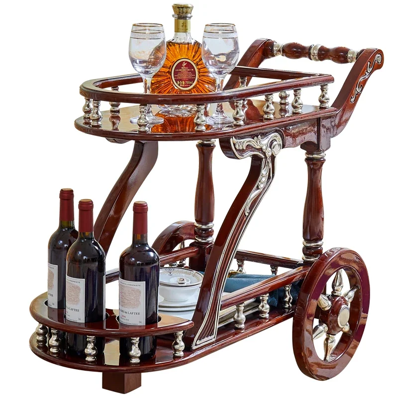 

JCX Вагон-ресторан в европейском стиле, позолоченный обеденный автомобиль из цельного дерева в американском стиле, винный автомобиль, домашняя ретро-старая чайная машина, мебель