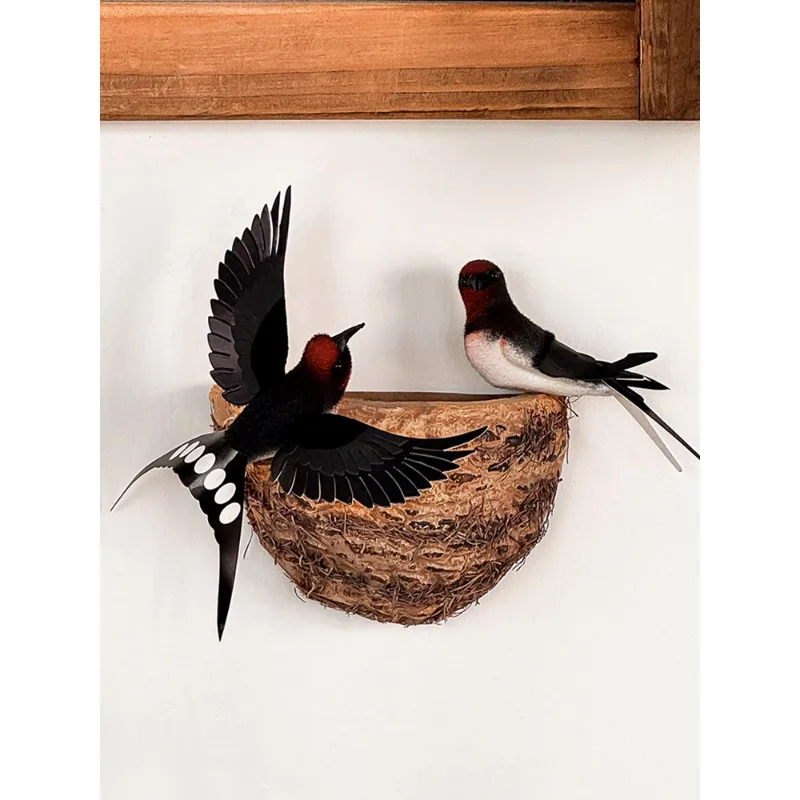Simulation of bird's nest wall covering ugly decorative yard pendant
