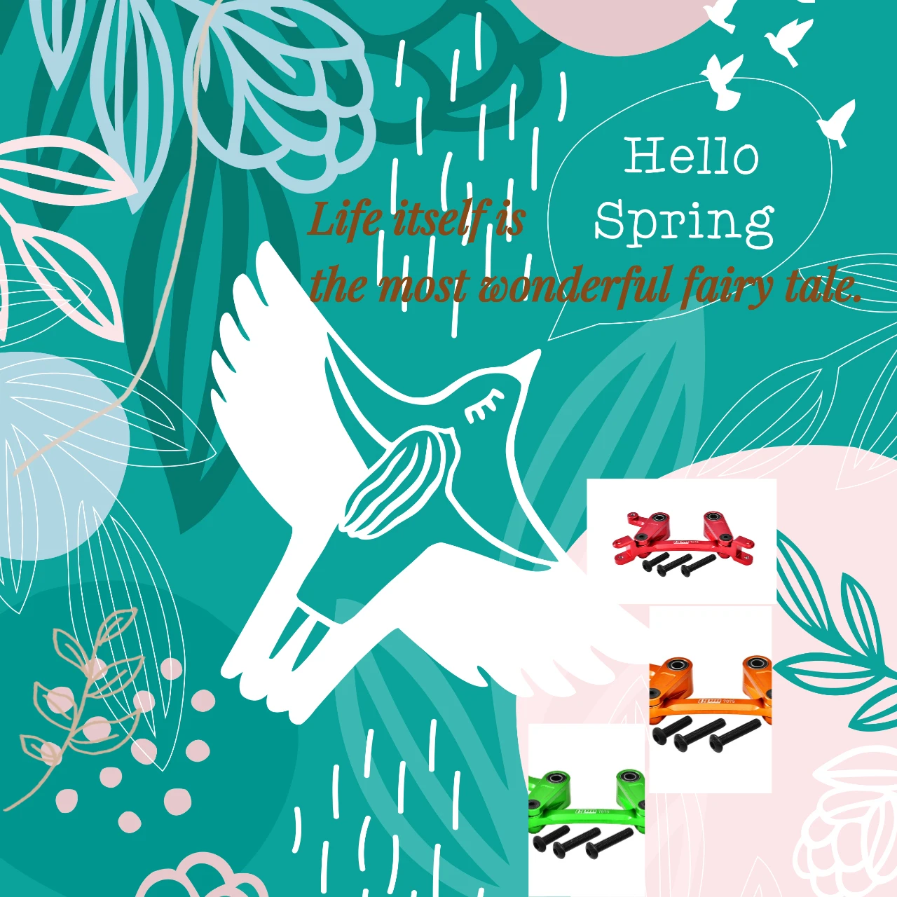 

GPM 7075 Aluminum Steering Assembly Compatible with ARRMA Granite Big Rock Senton Vorteks Typhon - Upgrade Racing Car Parts