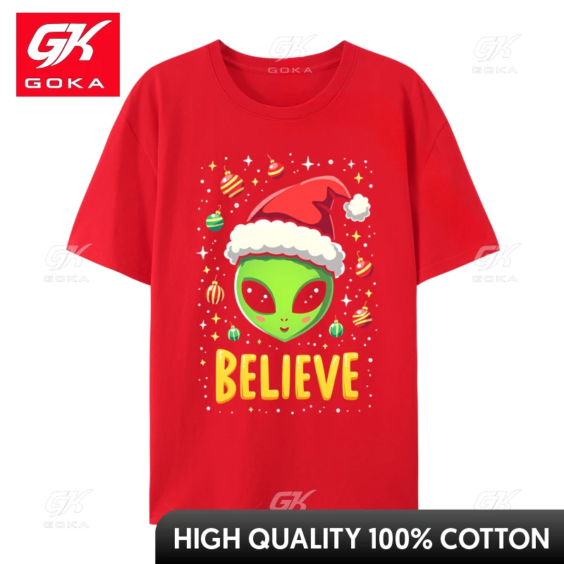 I Want To Believe Aliens Ufo Area 51 Roswell Alien Christmas 2 New Arrival Male Tops Shirt Street Funny Tshirts Cotton