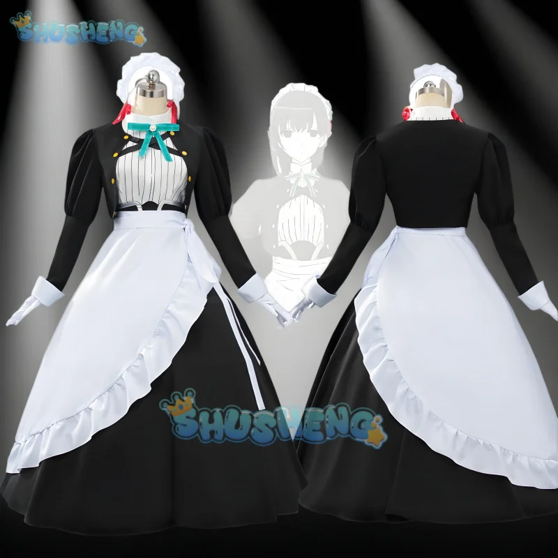 

Anime Kimi Wa Meido-sama Yuki Yokoya Cosplay Costume Xue Maid Dress Uniform Hairband Hitoyoshi Yokoya Halloween Party for Women