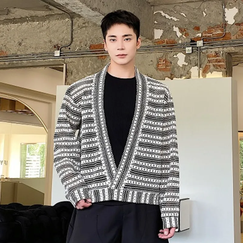 WVGA ربيع الخريف جديد رجل معاطف شارع العليا الجوف خارج الجاكار العصرية تصميم المتخصصة شيك عادية سترات بأكمام طويلة Ins W12233 #4