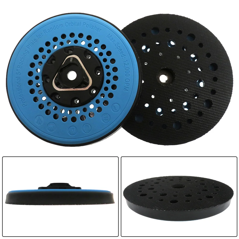 

1 шт., 5 дюймов, 125 мм, 49 отверстий, шлифовальная подушечка для полировки дерева, металла, орбитальные шлифовальные машины, аксессуары для электроинструментов