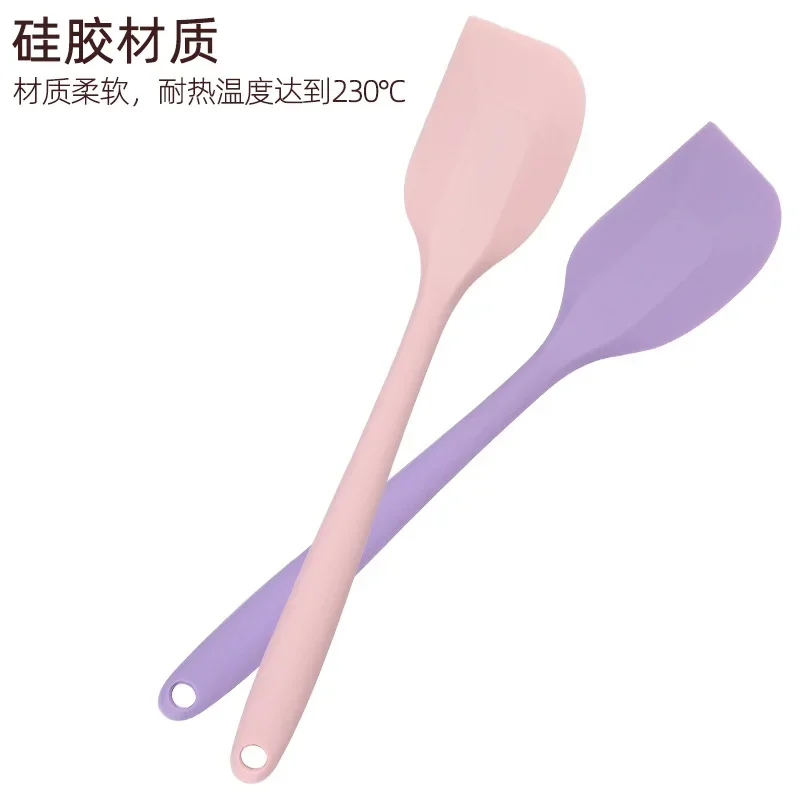 1Pcs Cream Cake Baking Scraper Non-stick Silicone Spatula Kitchen Butter Pastry Blenders Salad Mixer Batter Pies Cooking Tools