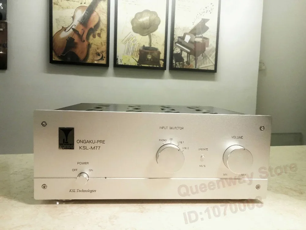 M77 HIFI Preamplifier PRE AMP Vacuum Power Amplifier Finished Machine EI Transformer 12AY7 Vacuum Power Amplifier