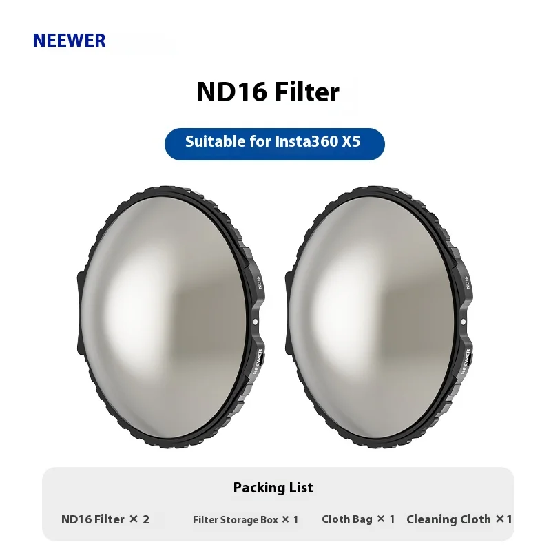 NEEWER لـ Insta360 X5 ND Filter 16/32/64 يعتم عدسة متعددة الطبقات المغلفة بالأشعة فوق البنفسجية مرآة للكاميرا الرياضية التصوير الملحقات #6