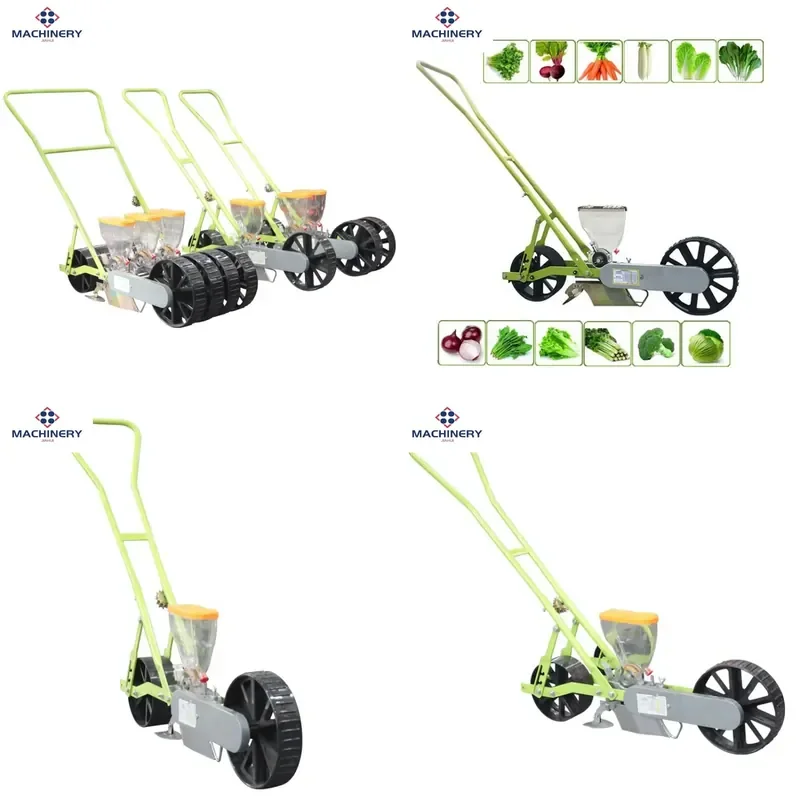 Hand-Pushed Agricultural Seeder for Corn 1-6 Rows for Rapeseed Sowing Rice Planting Vegetable Seeding-New & Use Condition