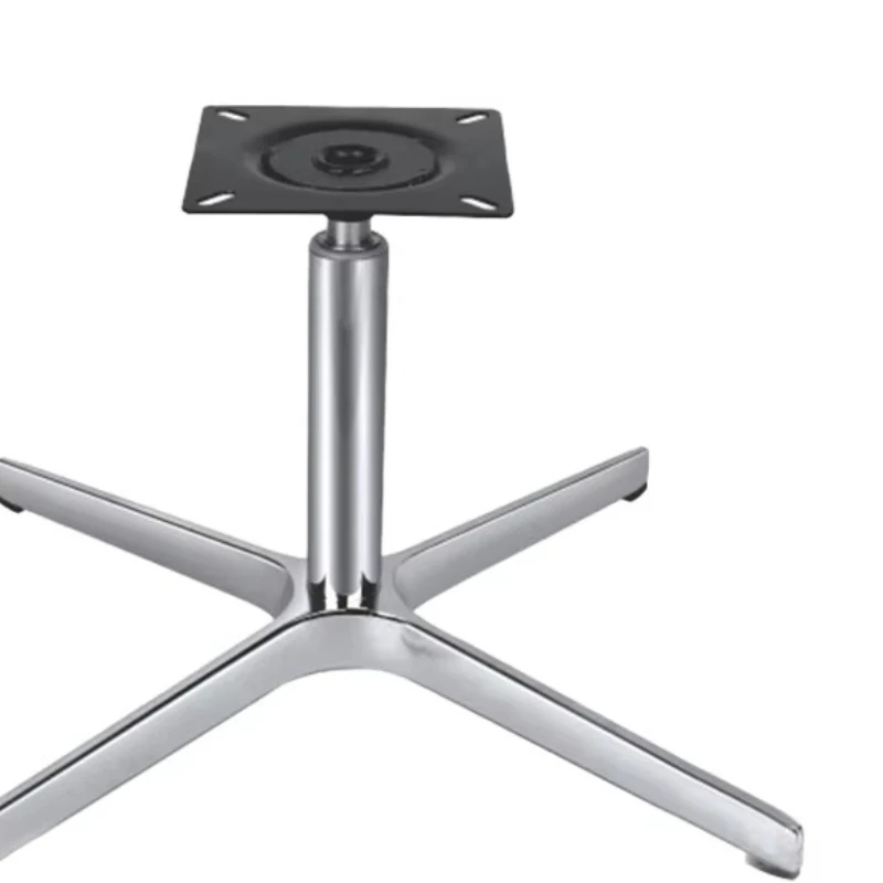 

Contemporary Silver Polished Aluminum Chair Base Bar Stool Accessories Dining Sofa Armrest Chair Leg Furniture