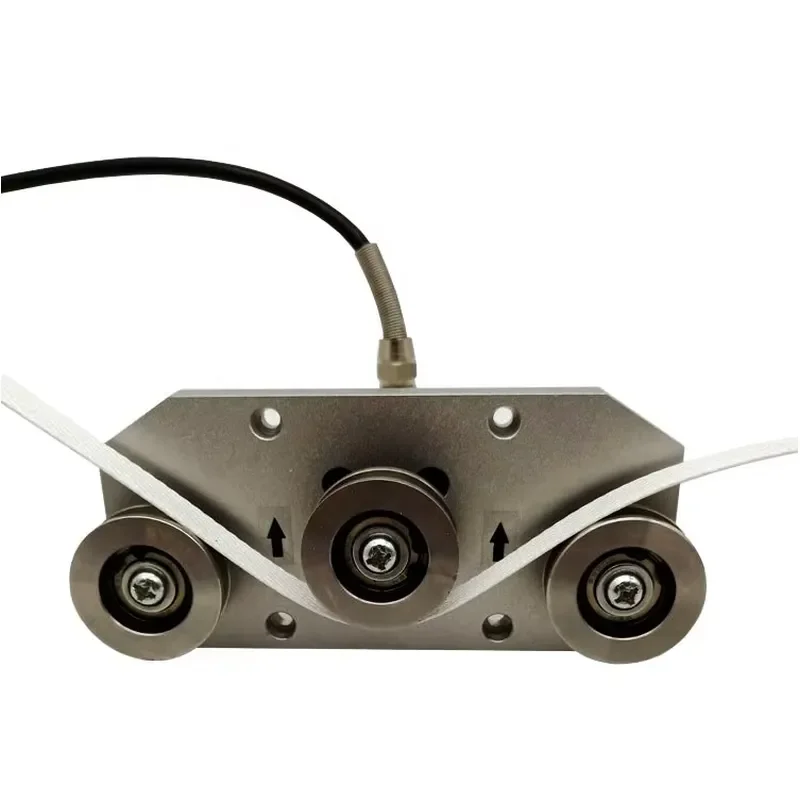 Low Price Wire/Film/Tape/Fiber Optic/Yarn Tension Force Measuring Micro Three-Pulley Tension Control Sensor Alloy Steel 0.05%