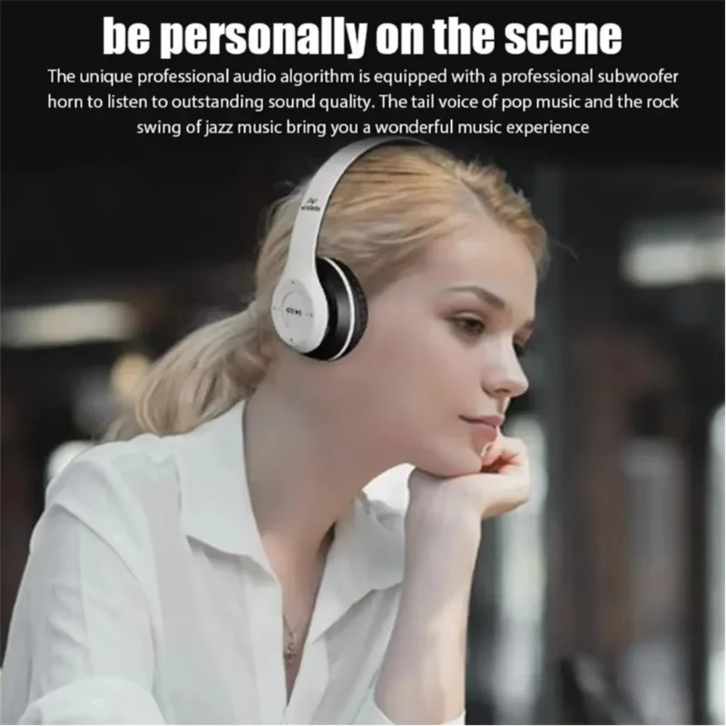 Wireless Bluetooth Headphones Foldable TWS Stereo High Quality Gaming Noise Cancelling Music Headphones Leak-proof Earmuffs