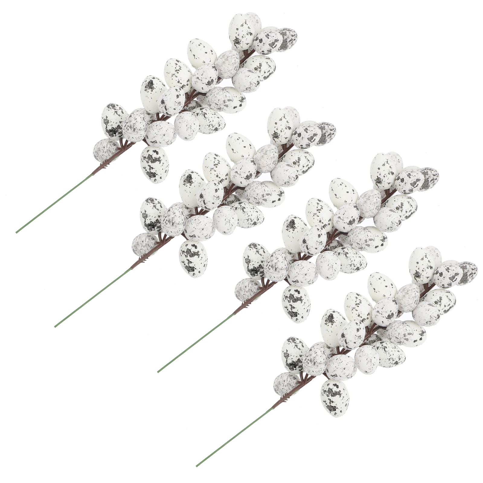 

4 Pcs Egg Skewers Artificial Easter Branch Decors Foam Branch Decor Colorful Party Supplies Home nament Easter Theme