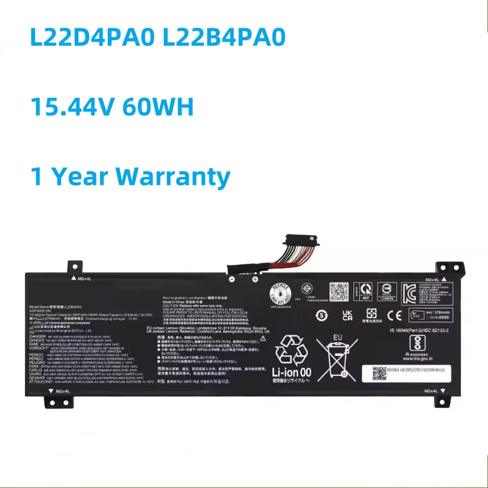 L22D4PA0 L22B4PA0 Laptop Battery For Lenovo G5000 LOQ 15APH8/15IRH8/16APH8/16IRH8 Legion Slim 5 16APH8/16IRH8 L22M4PA0 L22X4PA0