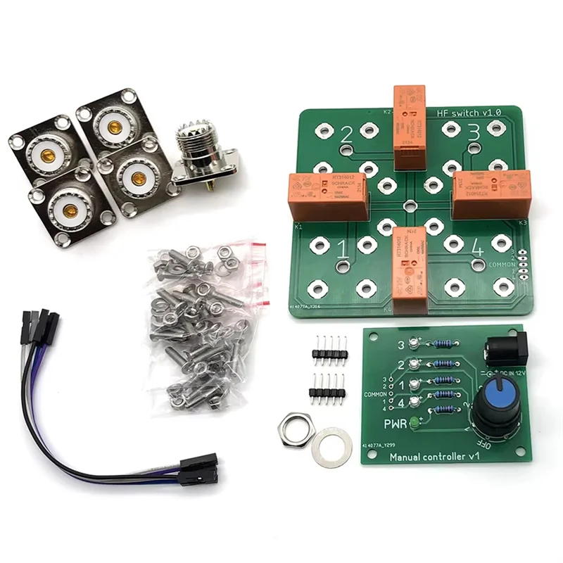 DIGIT-High Power 1.5Kw CW/RTTY Or 3000W PEP 4:1 Coax Remote Antenna Switch SO-239 Manual Controller Included