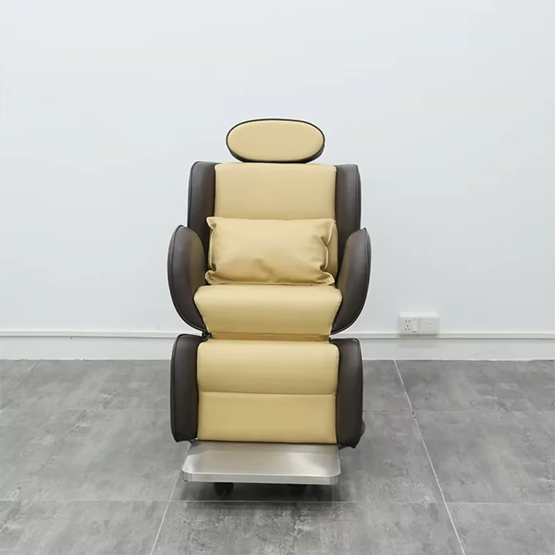 kr-Professional Barbershop Furniture Electric Reclining Hairdressing Chair Modern Heavy Duty Shaving Salon Barber Chair！