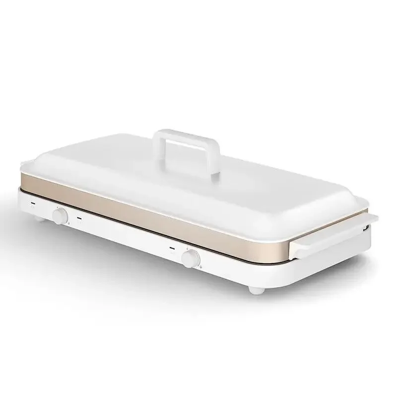 Split double-layer electric oven, household multi-functional electric baking pan, removable and washable
